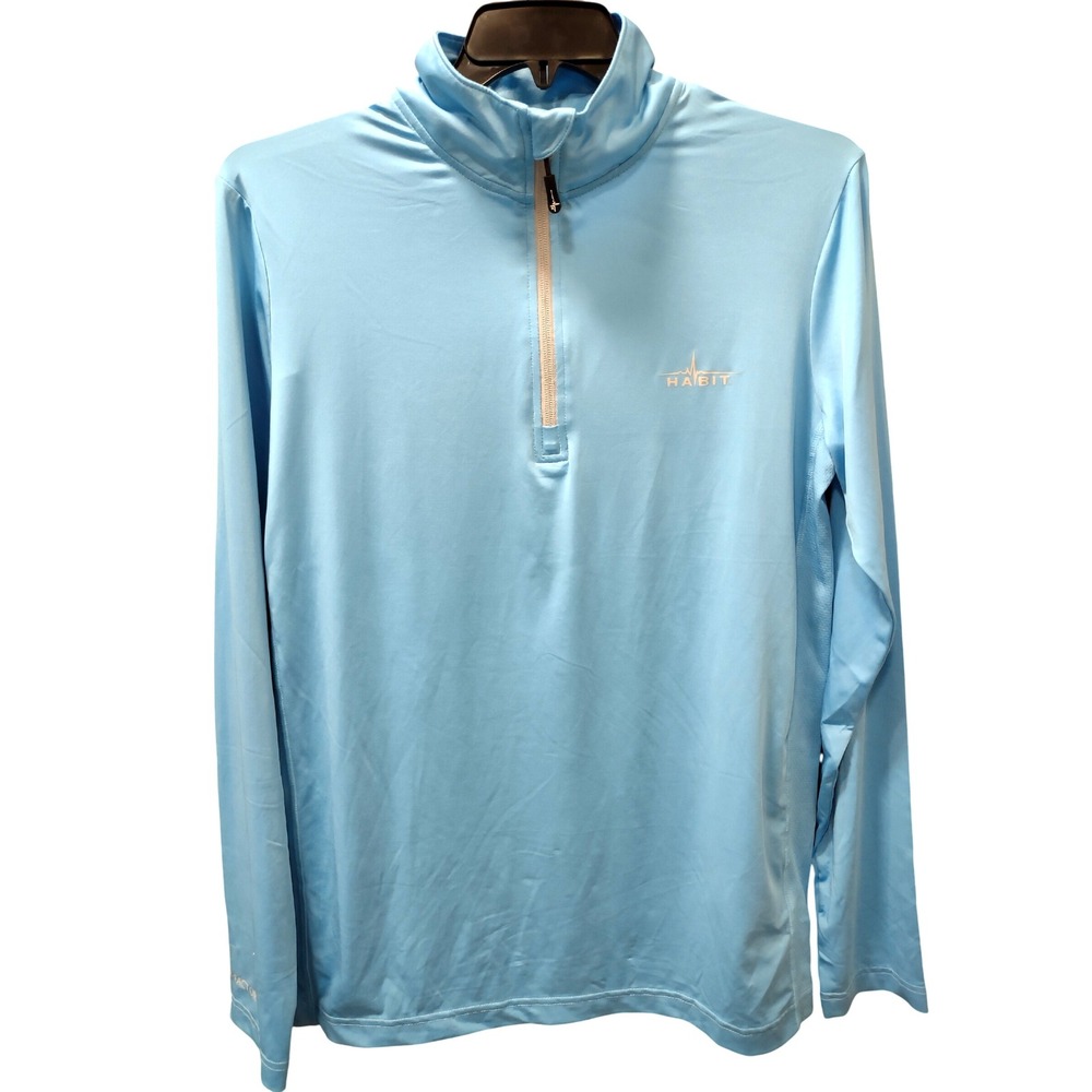 Habit Pullover Athletic Shirt Solar Factor‎ Long Sleeve Norse Blue M